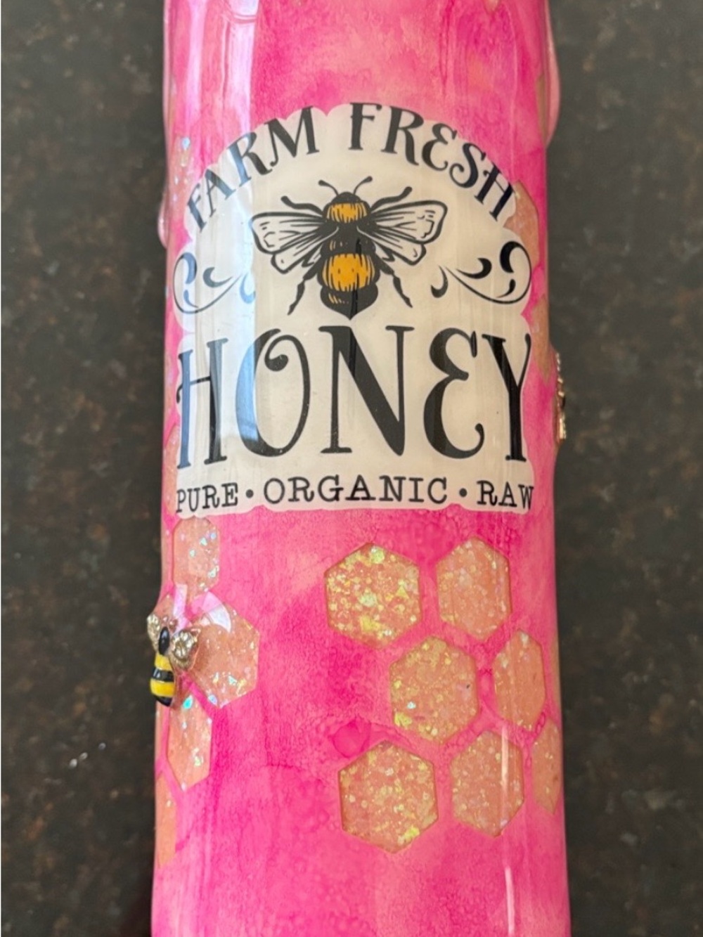 Honey Pink Water Bottle